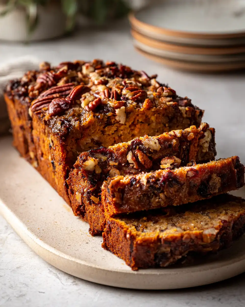Final dish - Indulge in Autumn Bliss with Irresistible Maple Pecan Pumpkin Bread
