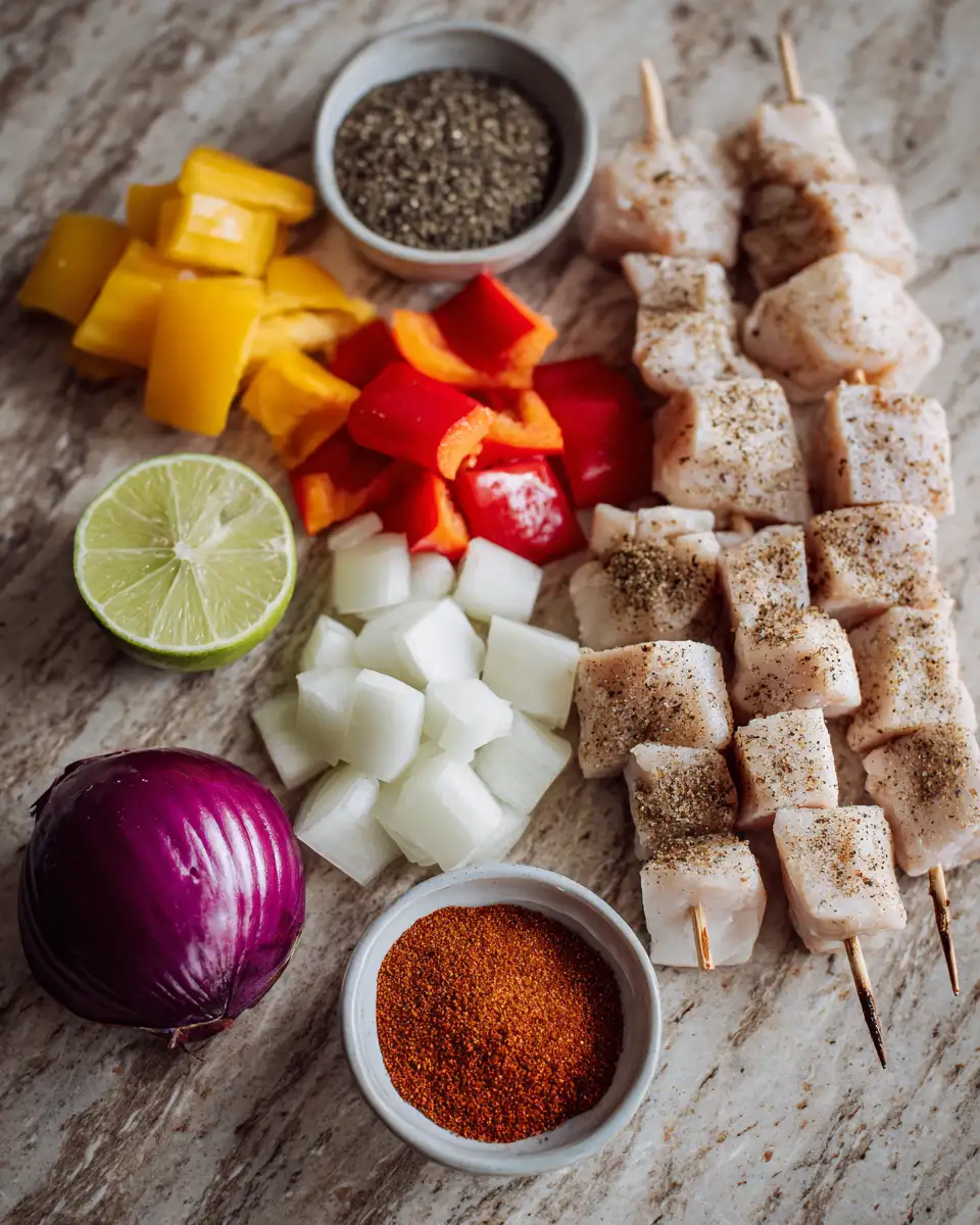 Ingredients for Sizzle Up Your Summer with Mexican Dry Rub Grilled Chicken Skewers
