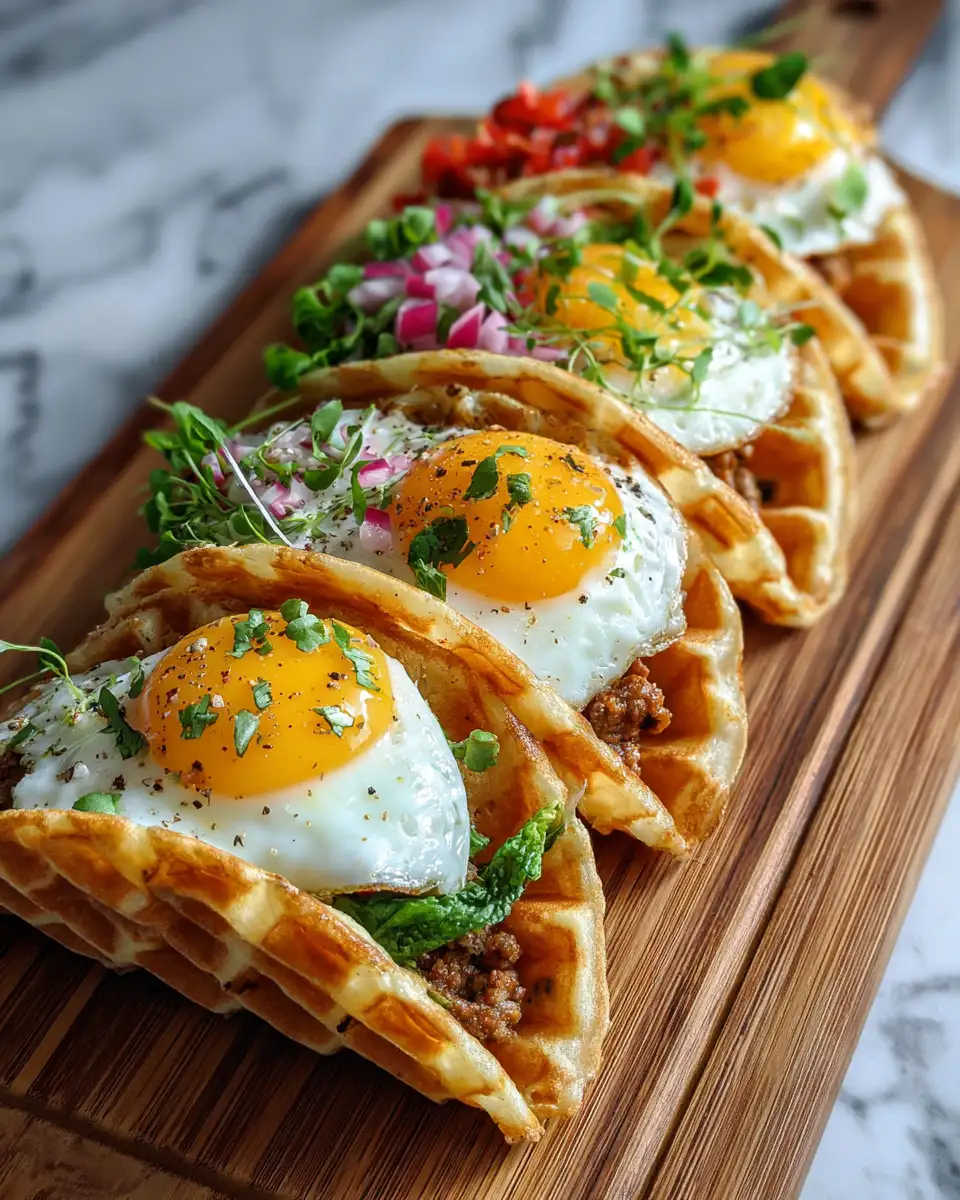 Home 8 Mini Sausage and Egg Waffle Tacos Ready in Just 15 Minutes