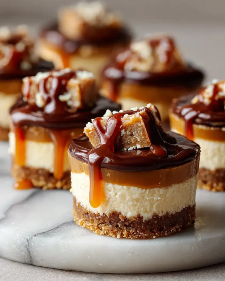 Irresistible Indulgence: No-Bake Chocolate Caramel Cheesecake Bites - Featured Image