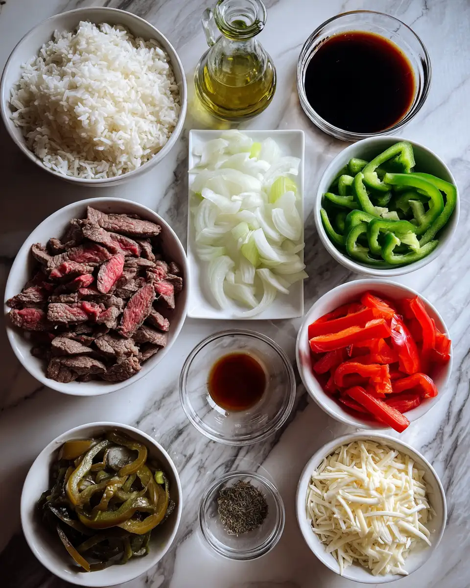 Savor the Flavor: Philly Cheesesteak Rice Bowls Revolution 4 Ingredients for Savor the Flavor: Philly Cheesesteak Rice Bowls Revolution