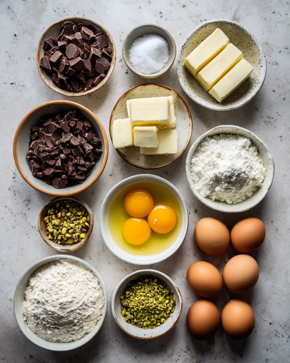 Ingredients for Decadent Delight: Unleashing the Magic of Pistachio Chocolate Lava Cakes
