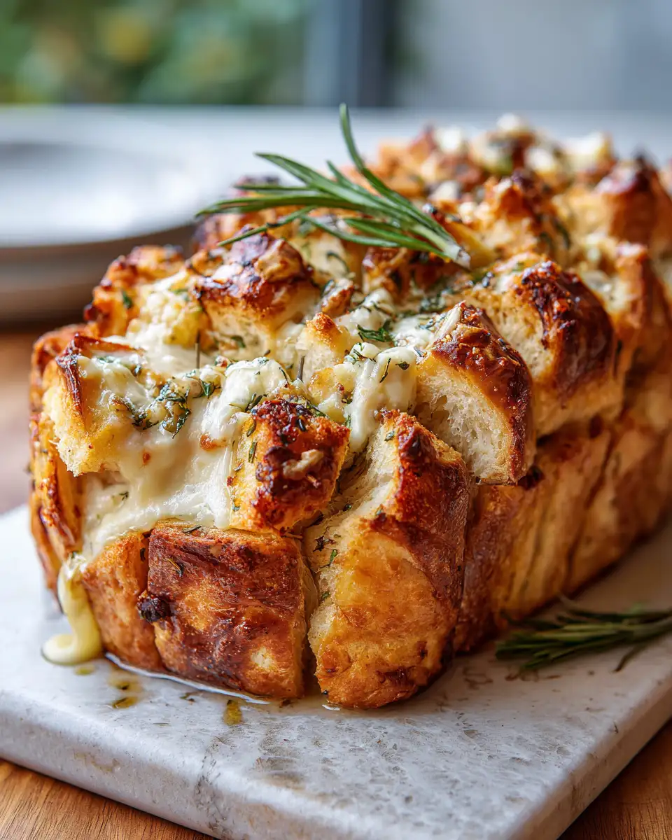 Final dish - Irresistible Pull-Apart Sourdough with Creamy Brie Delight