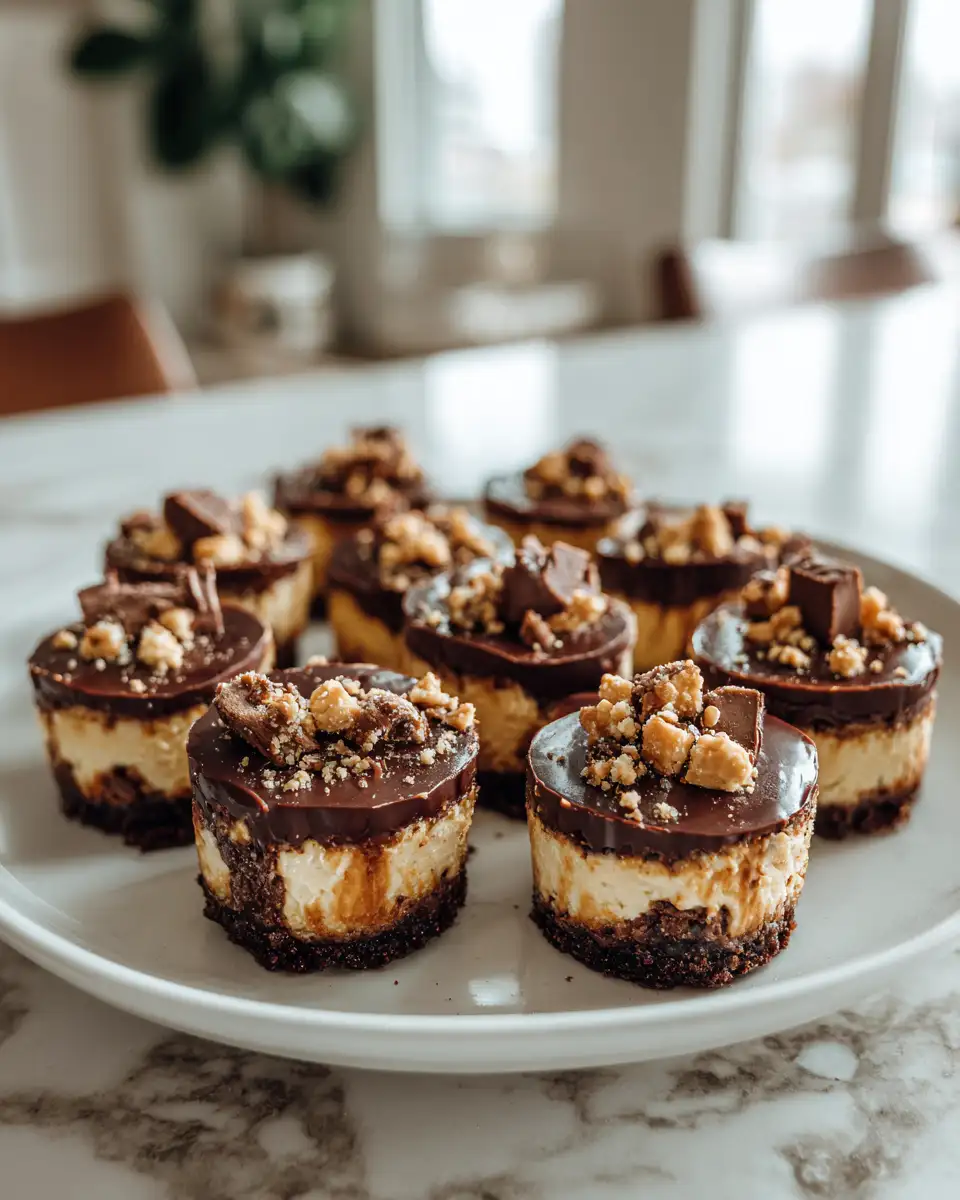Indulge in Bliss with Irresistible Reese's Chocolate Cheesecake Bites - Featured Image