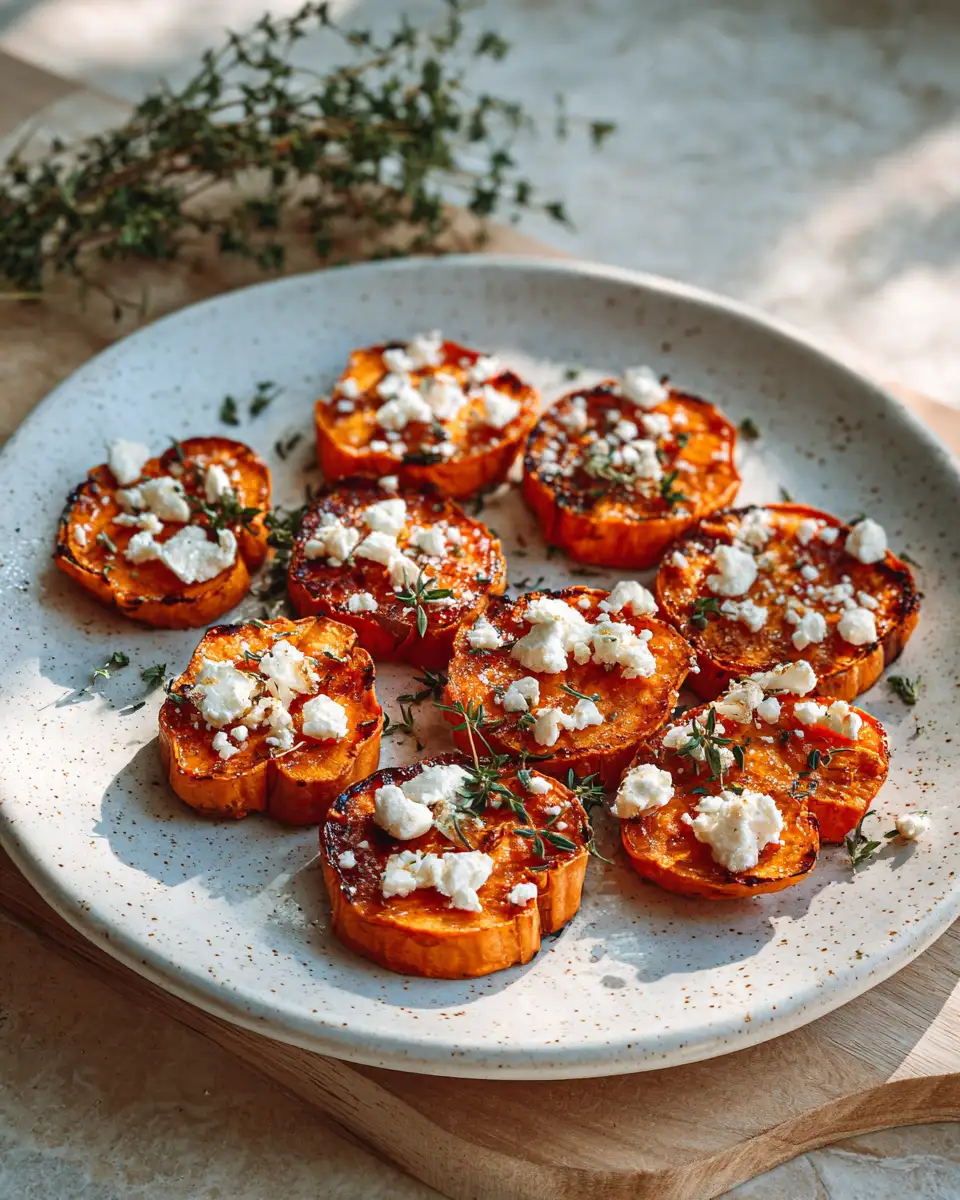 Sweet and Savory Bliss: Honey & Feta Roasted Sweet Potato Rounds - Featured Image