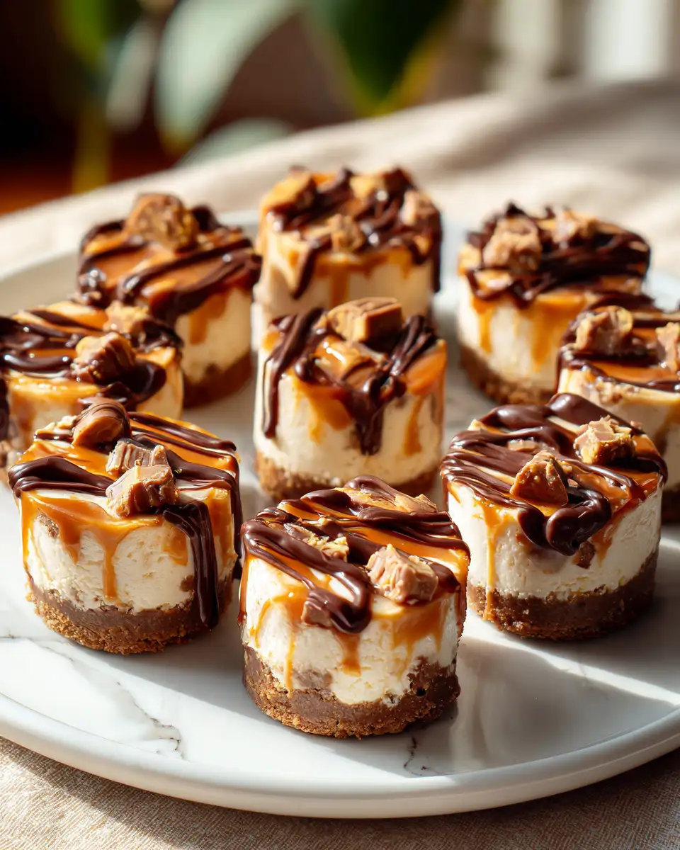 Indulge in Decadence with Snickers Caramel Cheesecake Bites - Featured Image
