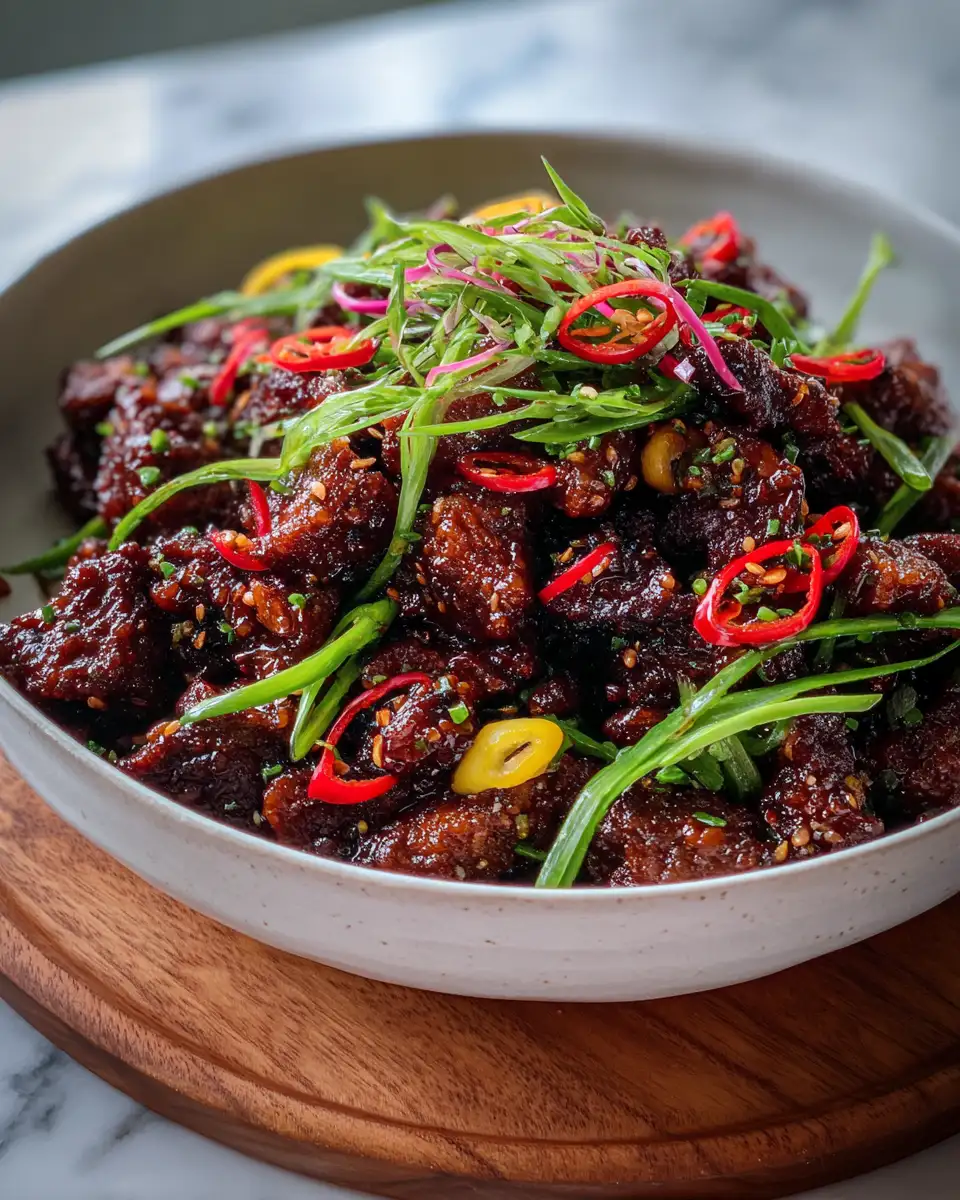 Final dish - Irresistible Sticky Korean Beef Bites That Will Spice Up Your Dinner