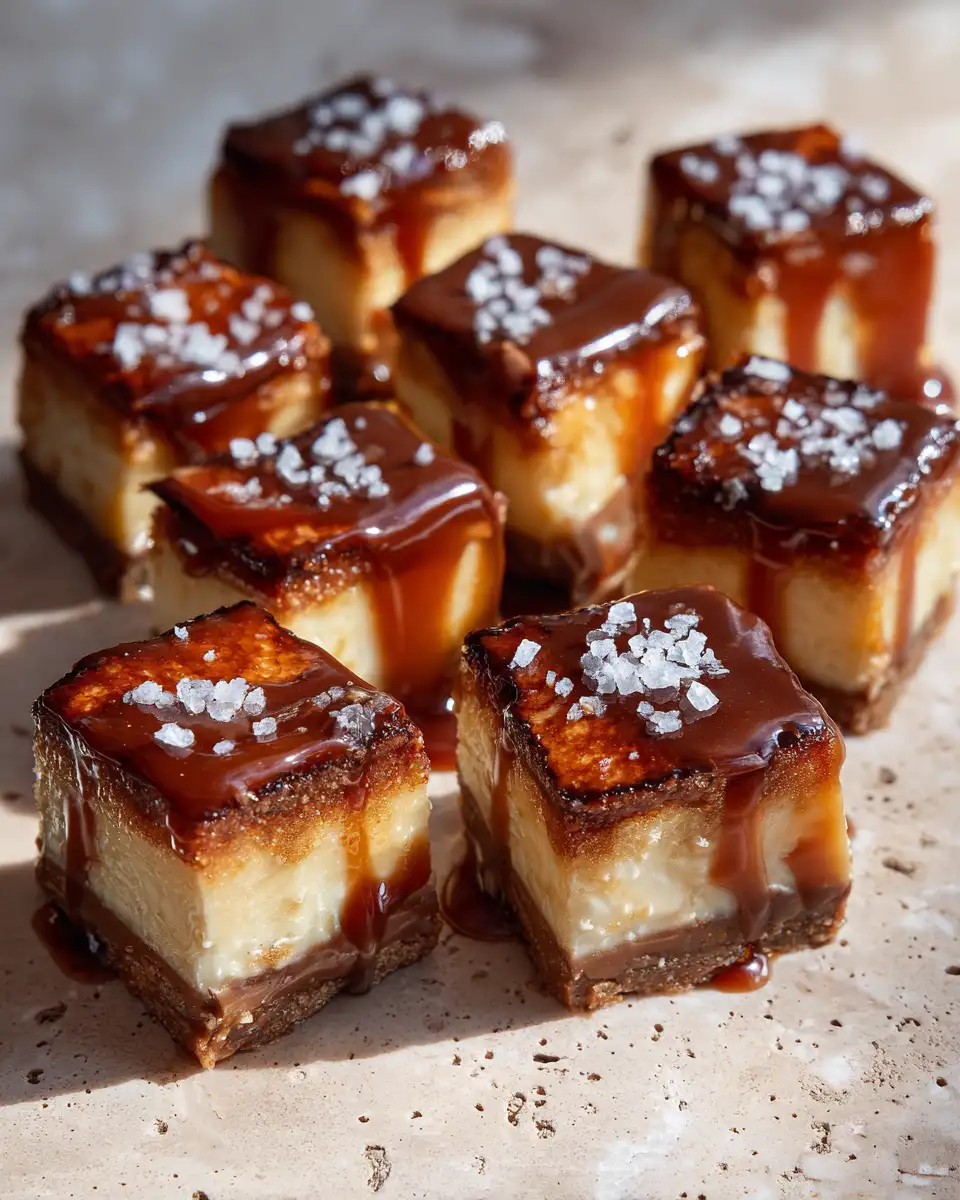 Final dish - Irresistible Twix Caramel Cheesecake Bites That Will Wow Your Taste Buds