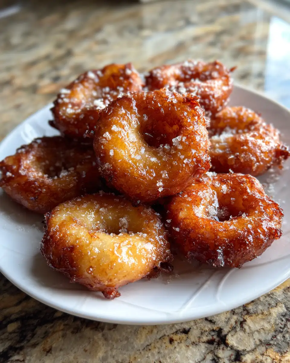 Final dish - Crispy Delight Awaits: Discover the Magic of Air Fryer Apple Fritters
