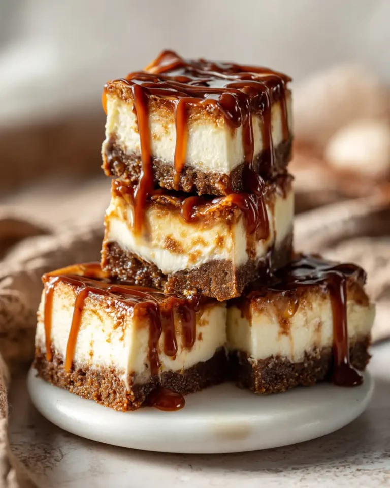 Irresistible Apple Cider Caramel Cheesecake Bars for Your Fall Dessert Cravings - Featured Image