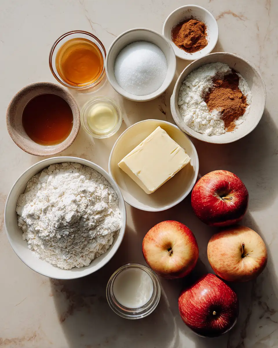 Ingredients for Indulge in Autumn Bliss with Apple Cider Cream Cheese Donuts