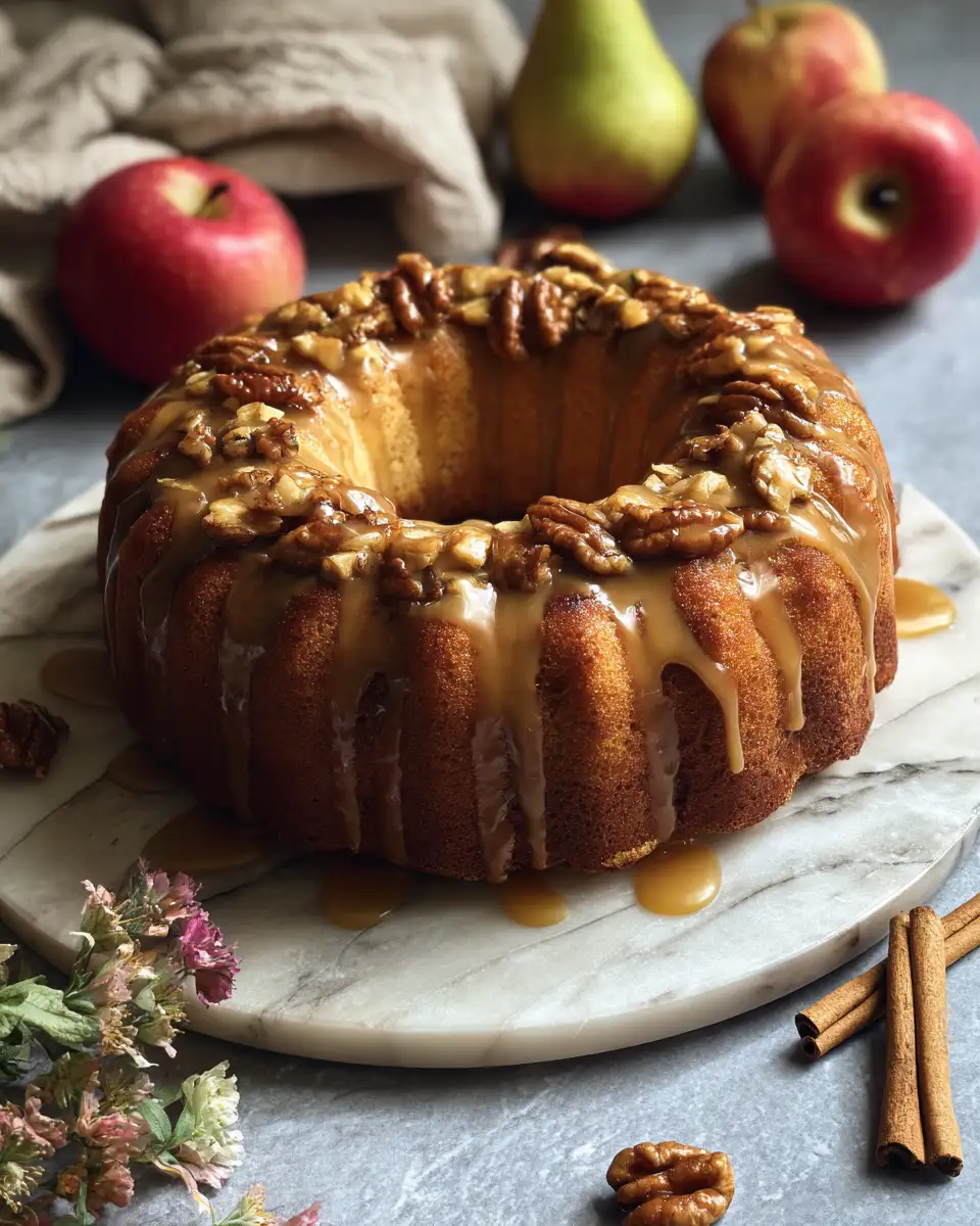 Final dish - Indulge in Autumn Bliss with Apple Cider Glazed Donut Cake