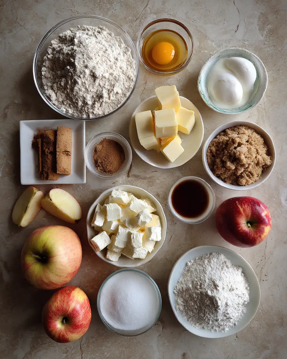Indulge in Fall Flavors with Apple Cinnamon Cheesecake Crumb Bars 4 Ingredients for Indulge in Fall Flavors with Apple Cinnamon Cheesecake Crumb Bars