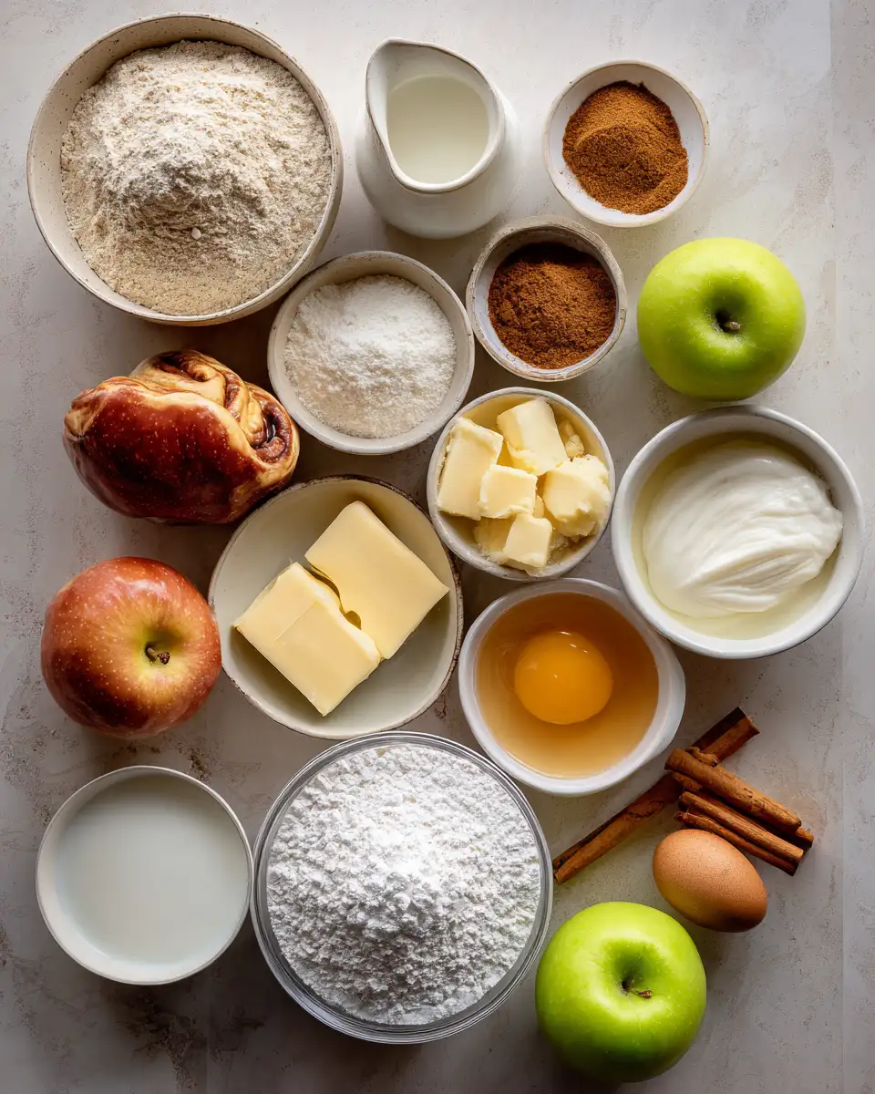 Ingredients for Sweet Fusion: Discover the Magic of Apple Pie Cinnamon Rolls
