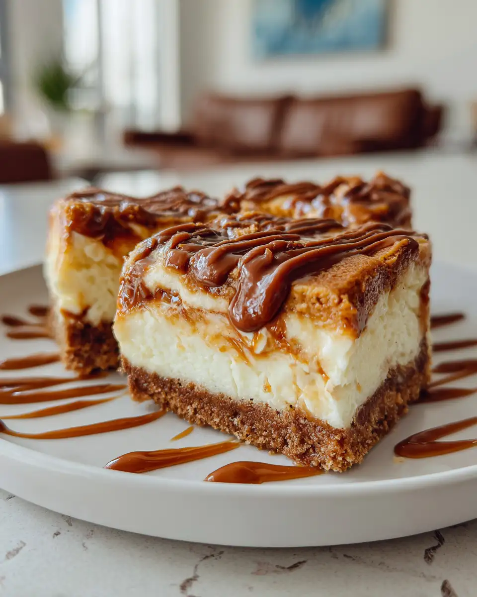 Final dish - Decadent Biscoff White Chocolate Cheesecake Bars That Will Wow Your Taste Buds