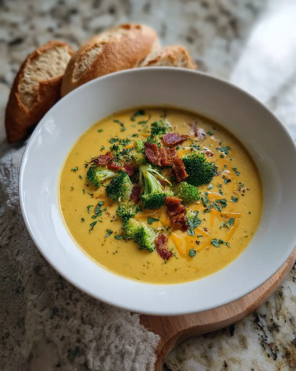Creamy Comfort in a Bowl: The Ultimate Broccoli Cheddar Soup Experience 6 Final dish - Creamy Comfort in a Bowl: The Ultimate Broccoli Cheddar Soup Experience