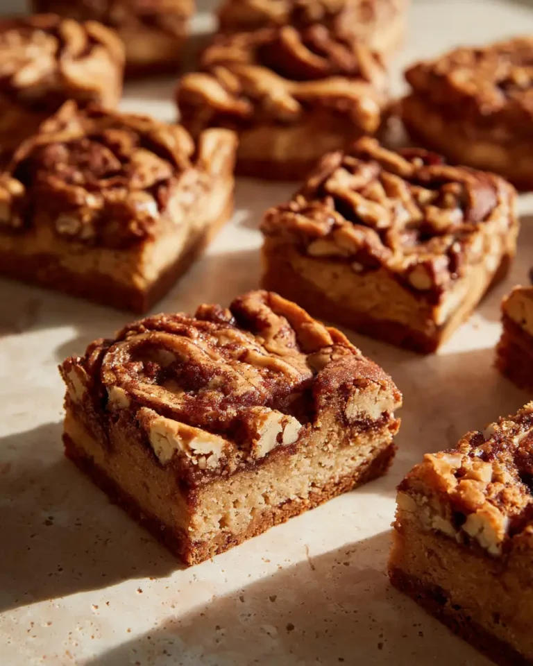 Indulge Your Senses with Irresistible Brown Butter Cinnamon Roll Blondies - Featured Image