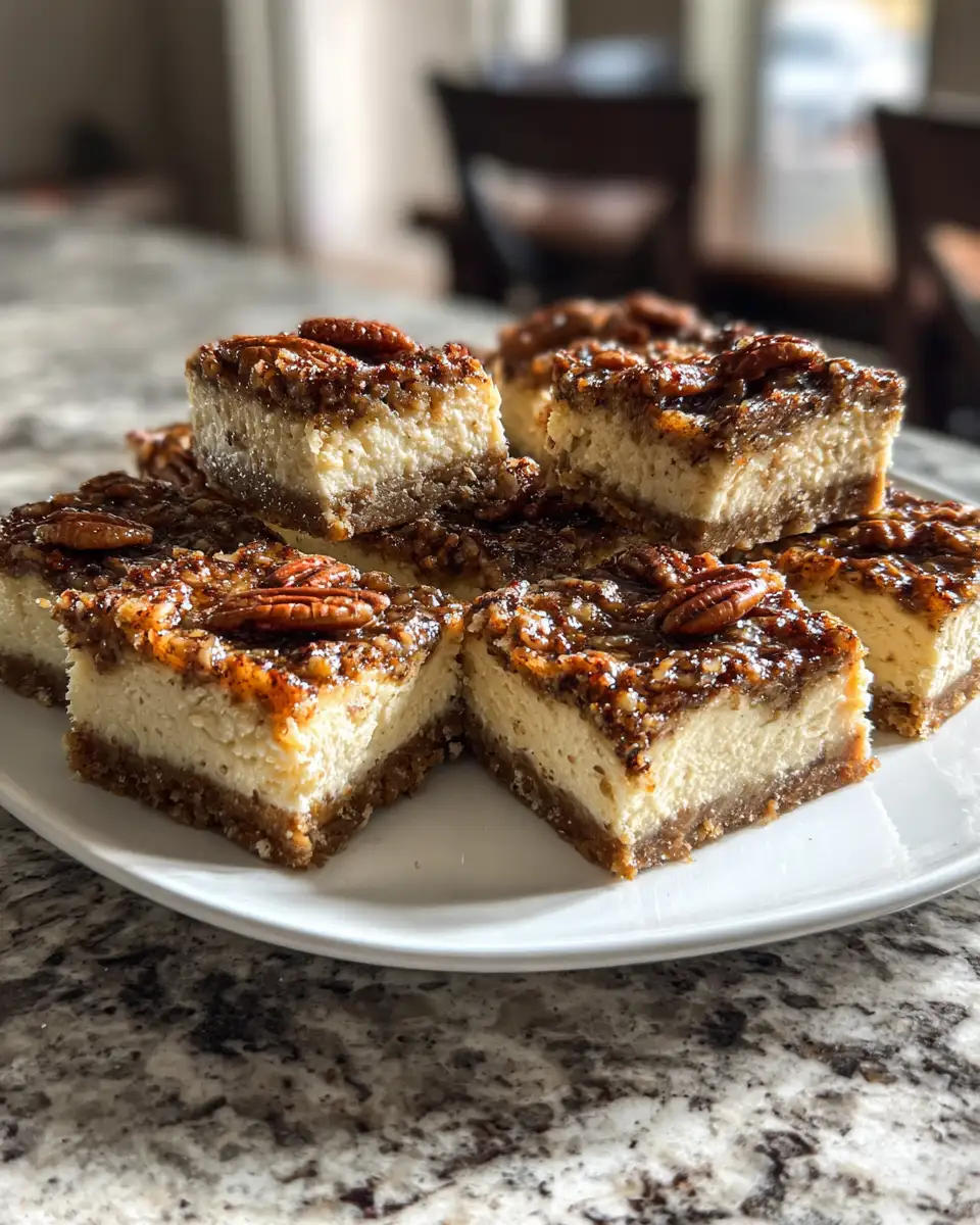 Final dish - Irresistible Brown Butter Pecan Cheesecake Bars That Will Steal the Dessert Spotlight
