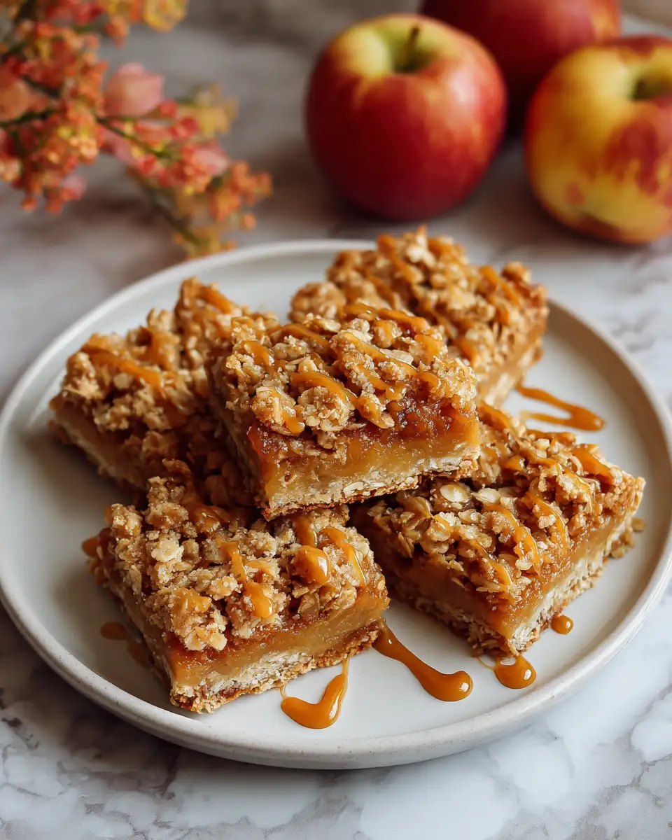Indulge in Autumn Bliss with Caramel Apple Oatmeal Crumble Bars 6 Final dish - Indulge in Autumn Bliss with Caramel Apple Oatmeal Crumble Bars