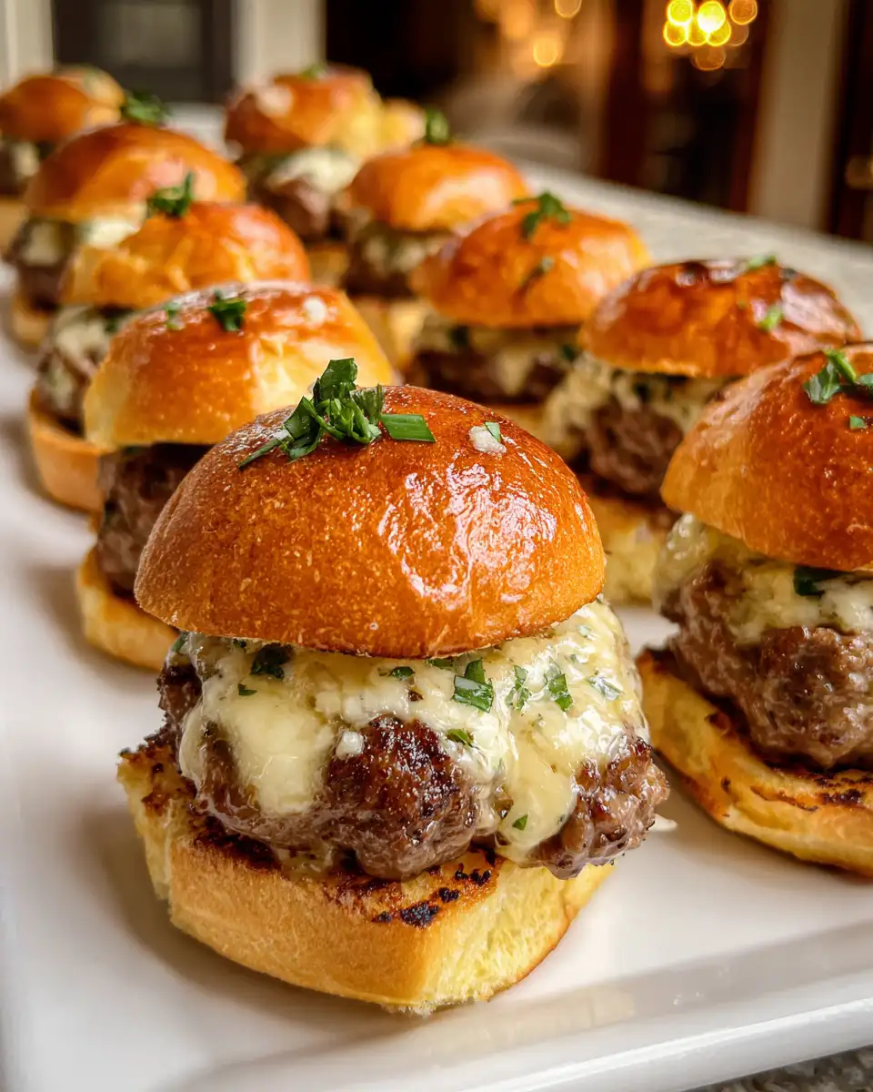 Cheesy Garlic Butter Beef Sliders: Bite-Sized Flavor Explosion - Featured Image