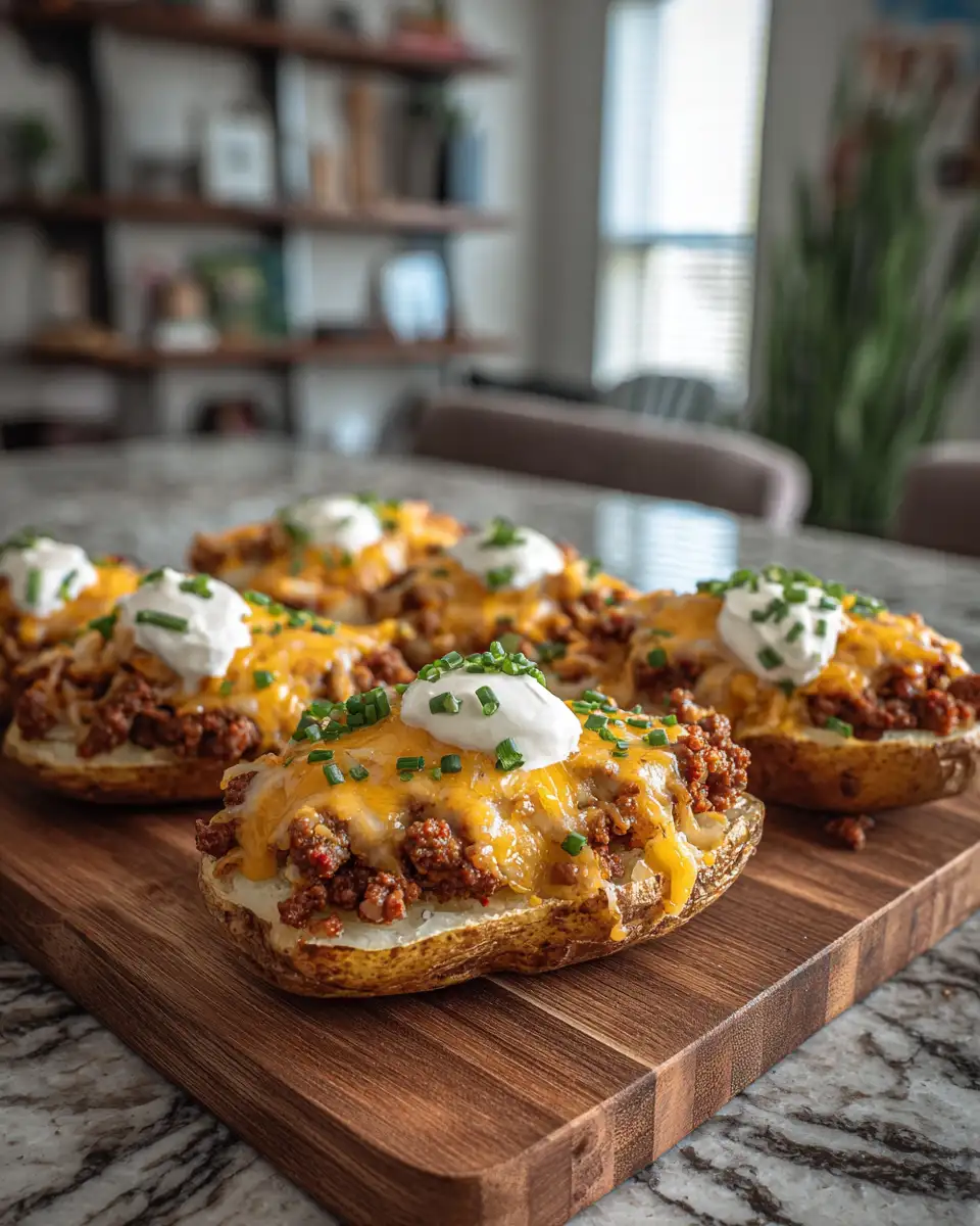 Cheesy Ground Beef Potato Boats: A Comfort Food Dream Come True - Featured Image