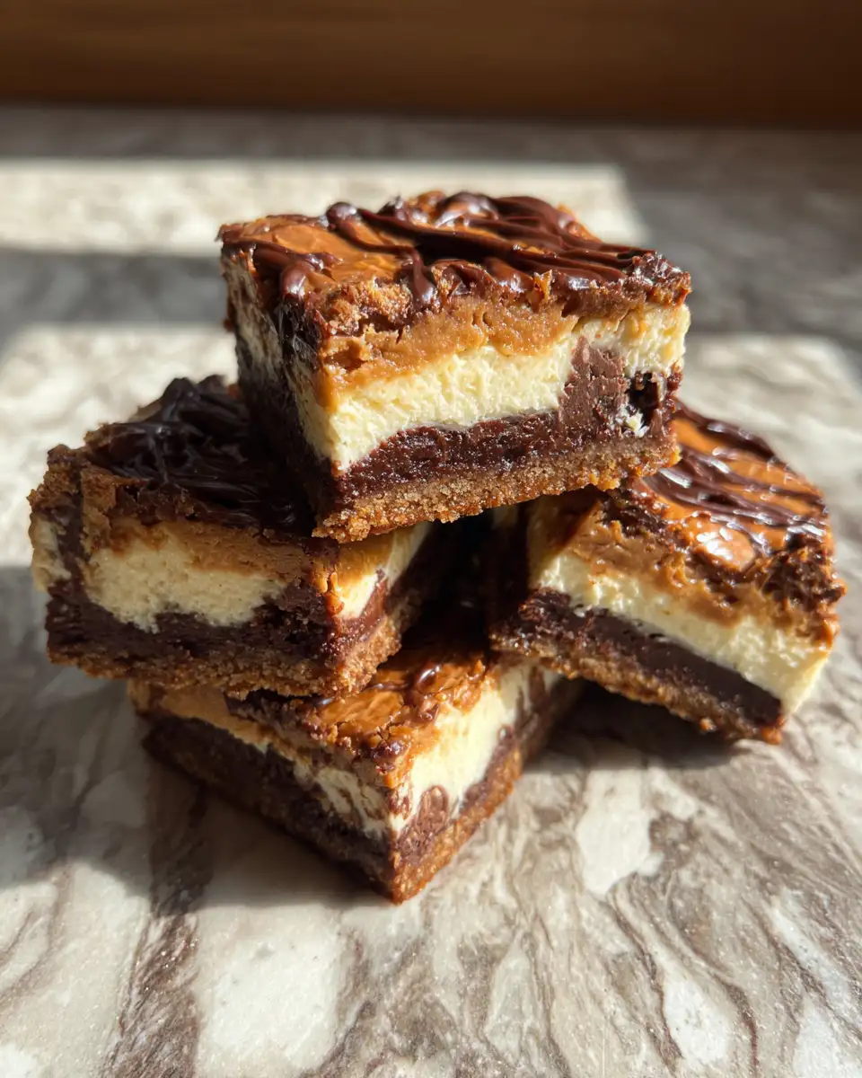 Decadent Chocolate Biscoff Cheesecake Brownie Bars to Satisfy Your Sweet Cravings - Featured Image