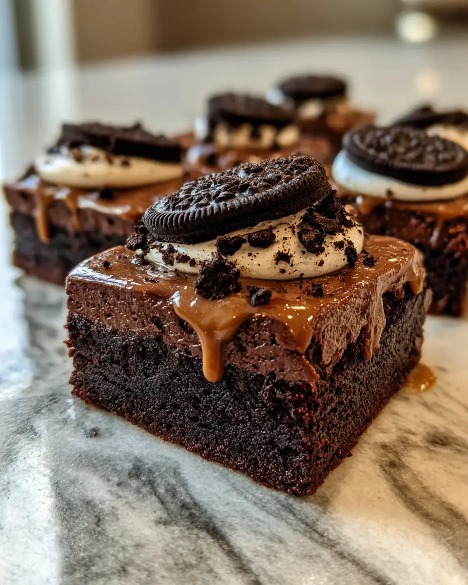 Decadent Delight: Irresistible Chocolate Caramel Oreo Cookie Bars 6 Final dish - Decadent Delight: Irresistible Chocolate Caramel Oreo Cookie Bars