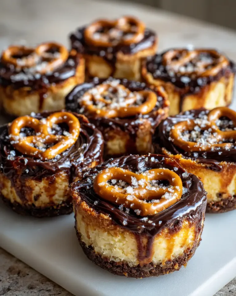 Irresistible Chocolate Caramel Pretzel Cheesecake Cups: A Sweet and Salty Delight - Featured Image