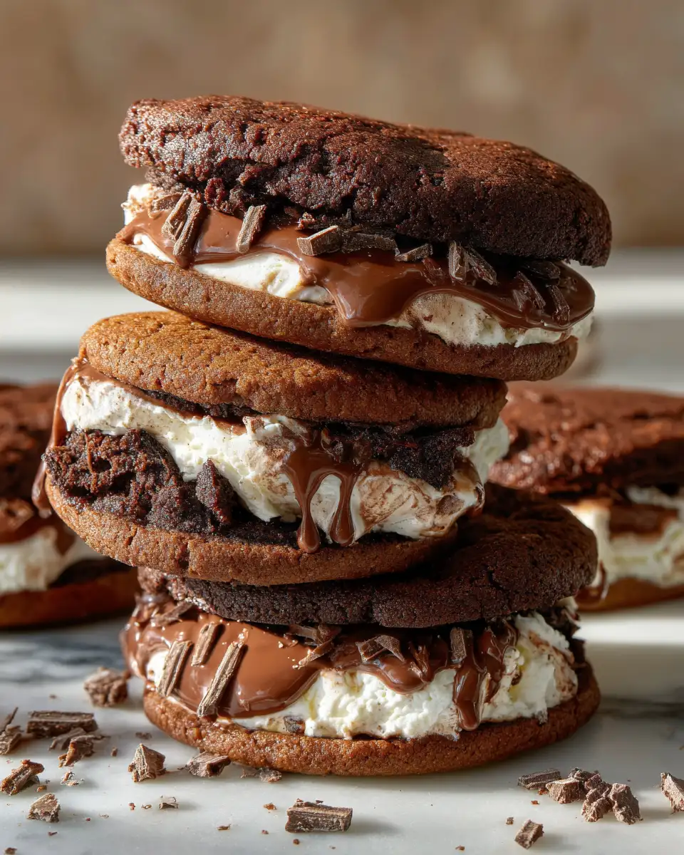 Decadent Delight: Chocolate Fudge Brownie Cookie Sandwiches You Can't Resist - Featured Image