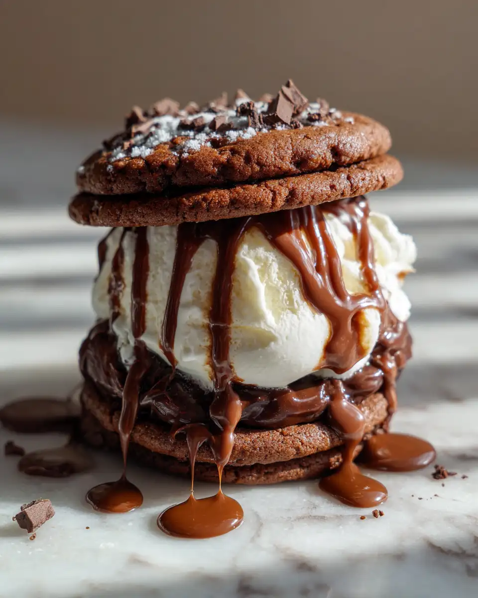 Decadent Delight: Chocolate Fudge Brownie Cookie Sandwiches You Can't Resist 6 Final dish - Decadent Delight: Chocolate Fudge Brownie Cookie Sandwiches You Can't Resist
