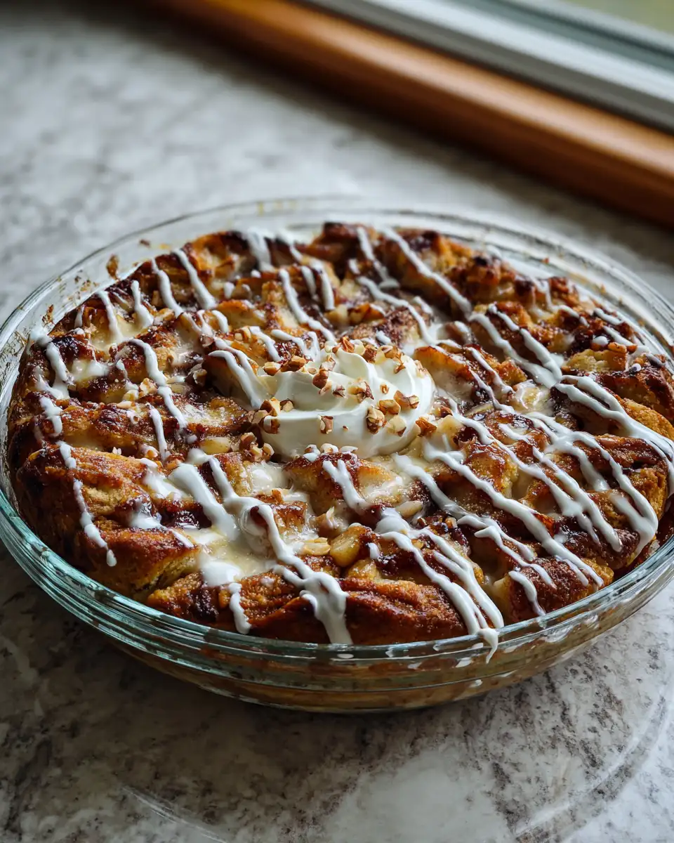 Final dish - Heavenly Cinnamon Roll Apple Cobbler: A Cozy Dessert Delight