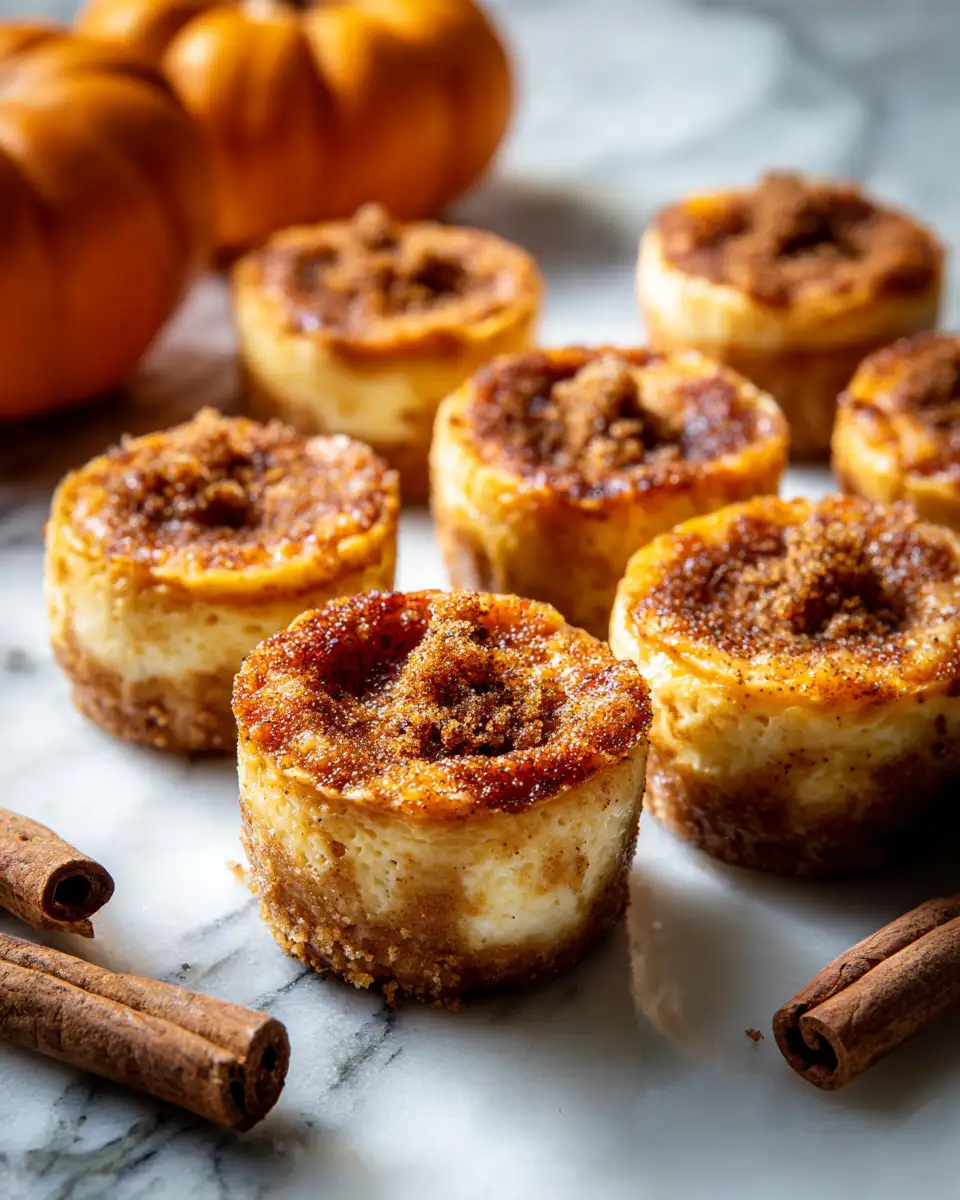 Final dish - Irresistible Cinnamon Sugar Pumpkin Cheesecake Bites to Spice Up Your Fall