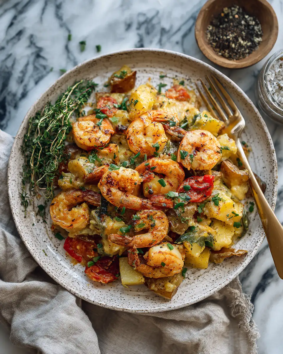 Sizzle and Spice: Dive into a Creamy Cajun Shrimp Potato Skillet Sensation - Featured Image