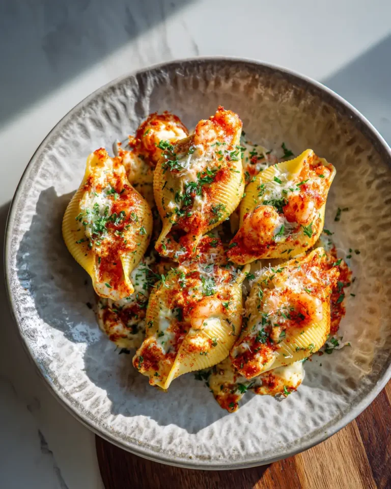 Irresistibly Creamy Cajun Shrimp Stuffed Shells for a Flavorful Feast - Featured Image