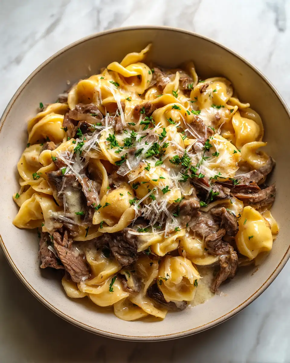 Indulge in Comfort: Creamy French Onion Beef Pasta Bliss - Featured Image