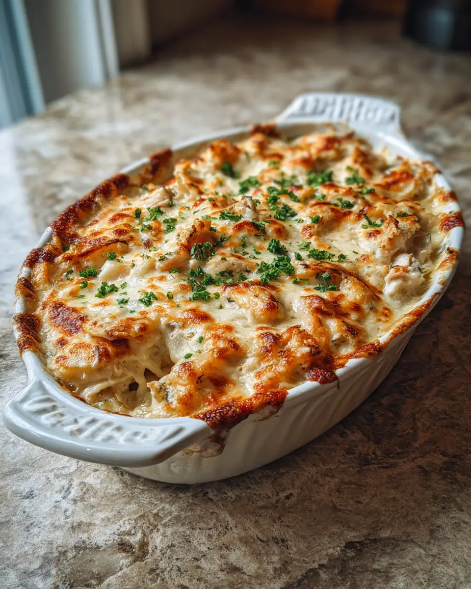 Final dish - Ultimate Comfort: Creamy Ranch Chicken Potato Casserole Delight