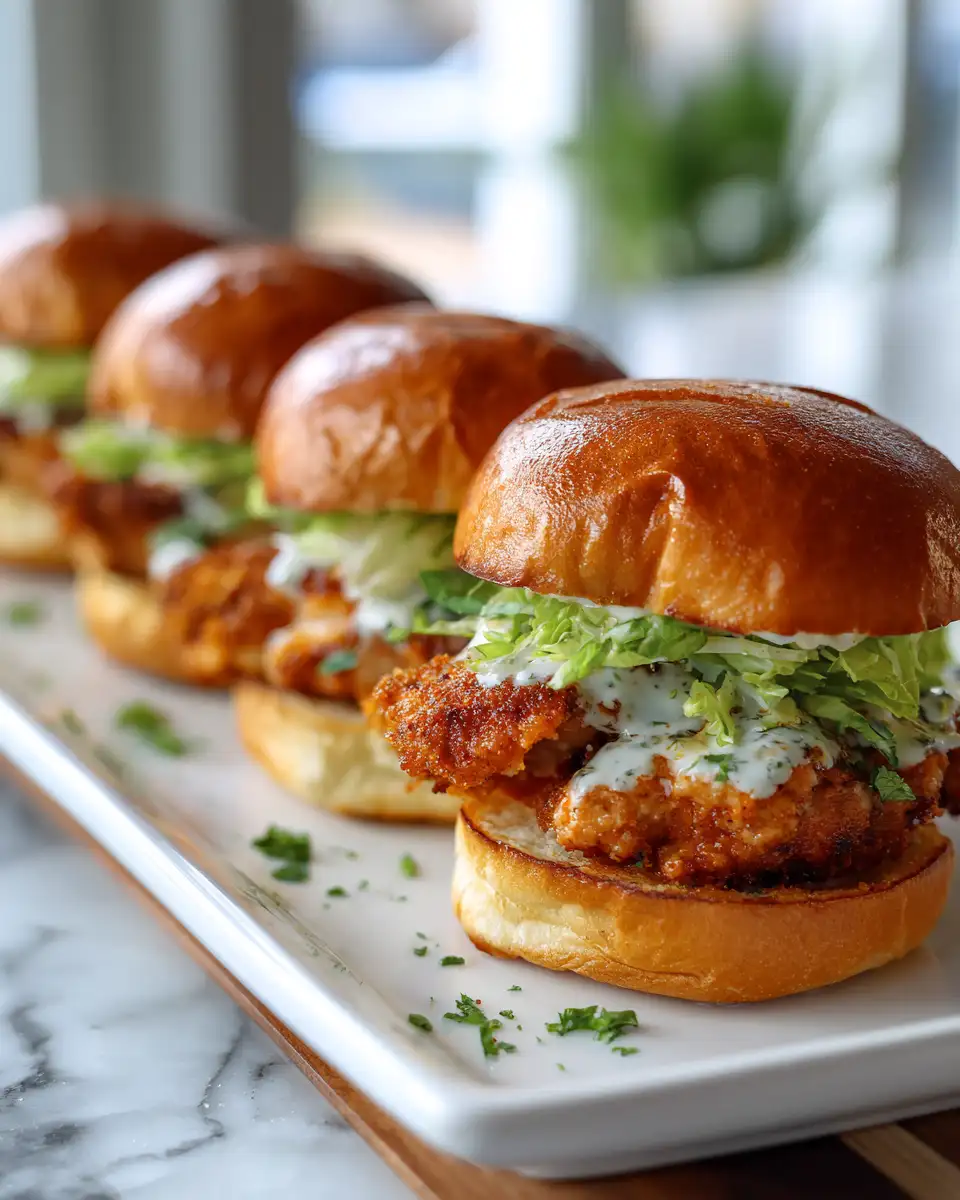Crispy Buffalo Ranch Chicken Sliders: The Ultimate Game Day Bite - Featured Image