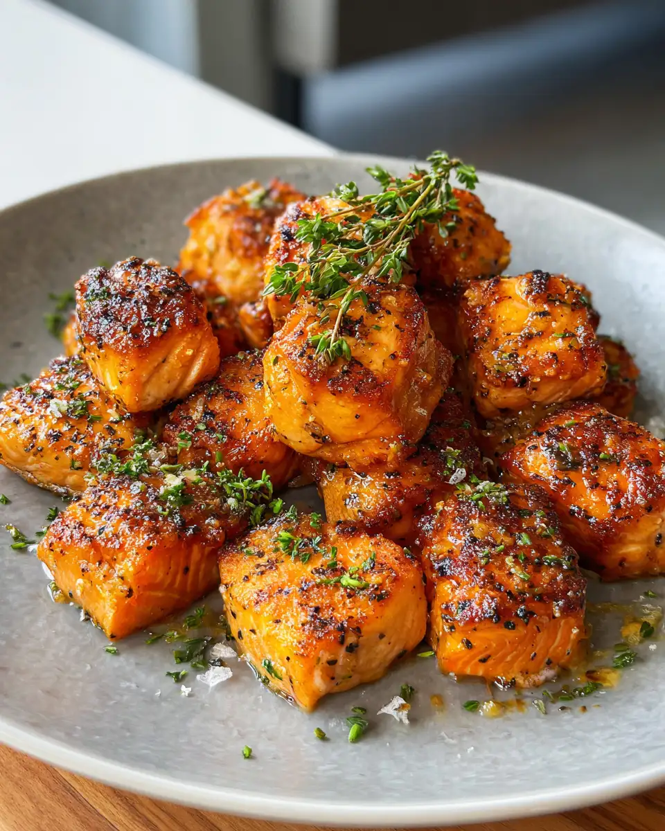 Savor the Flavor: Irresistible Crispy Honey Butter Salmon Bites 6 Final dish - Savor the Flavor: Irresistible Crispy Honey Butter Salmon Bites