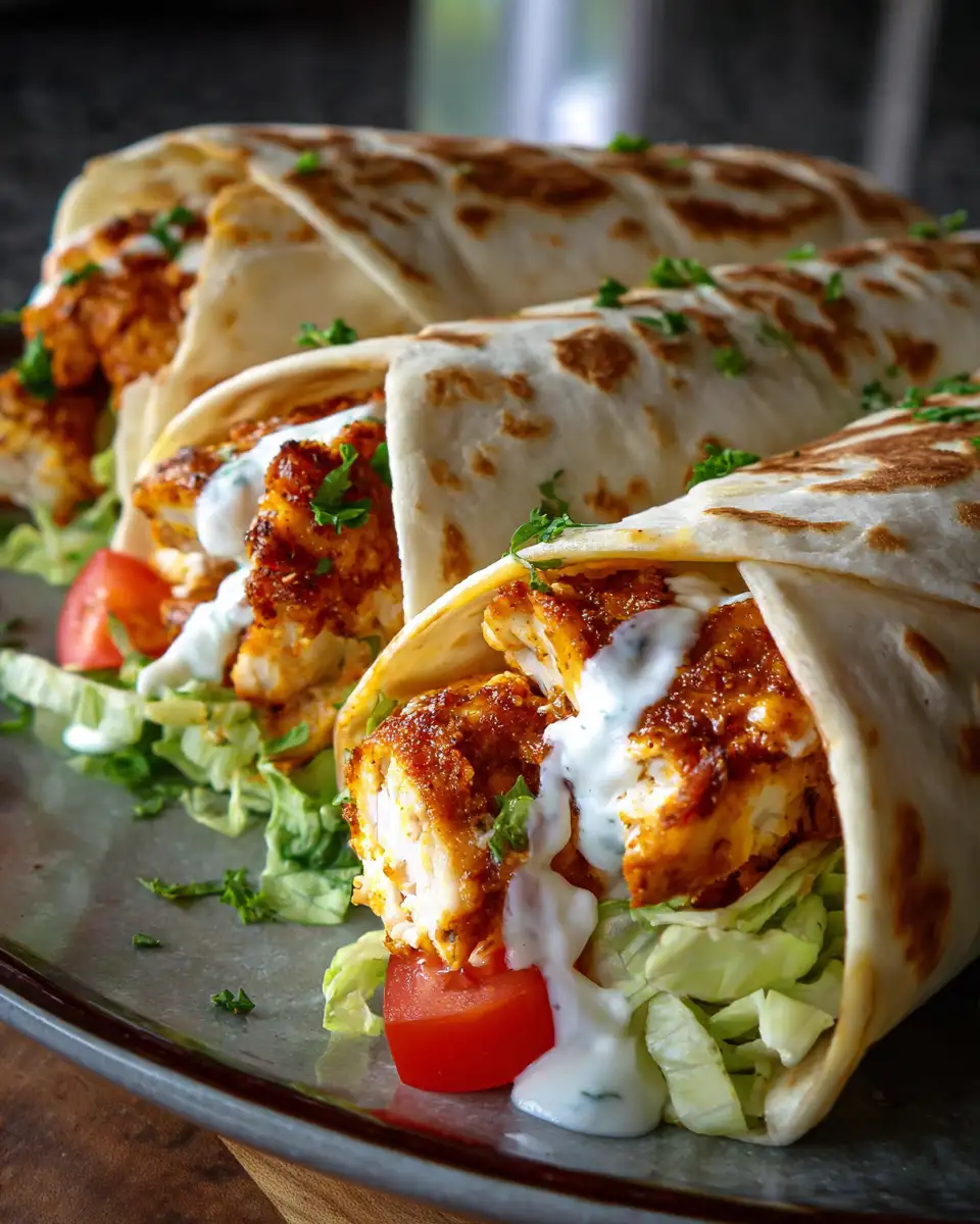 Crispy Parmesan Ranch Chicken Wraps: A Flavor-Packed Delight 6 Final dish - Crispy Parmesan Ranch Chicken Wraps: A Flavor-Packed Delight