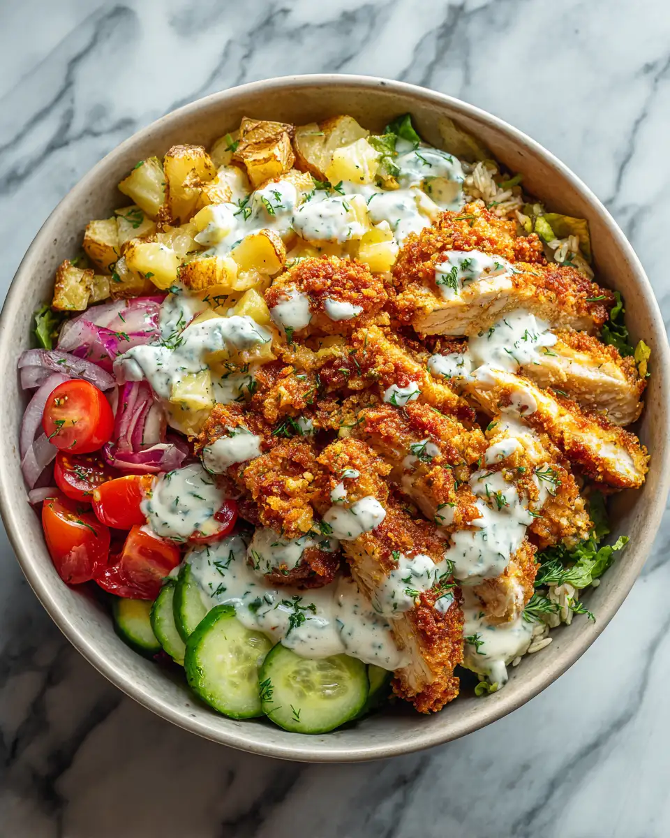 Final dish - Savor the Crunch: Ultimate Crispy Ranch Chicken Potato Bowls Explosion