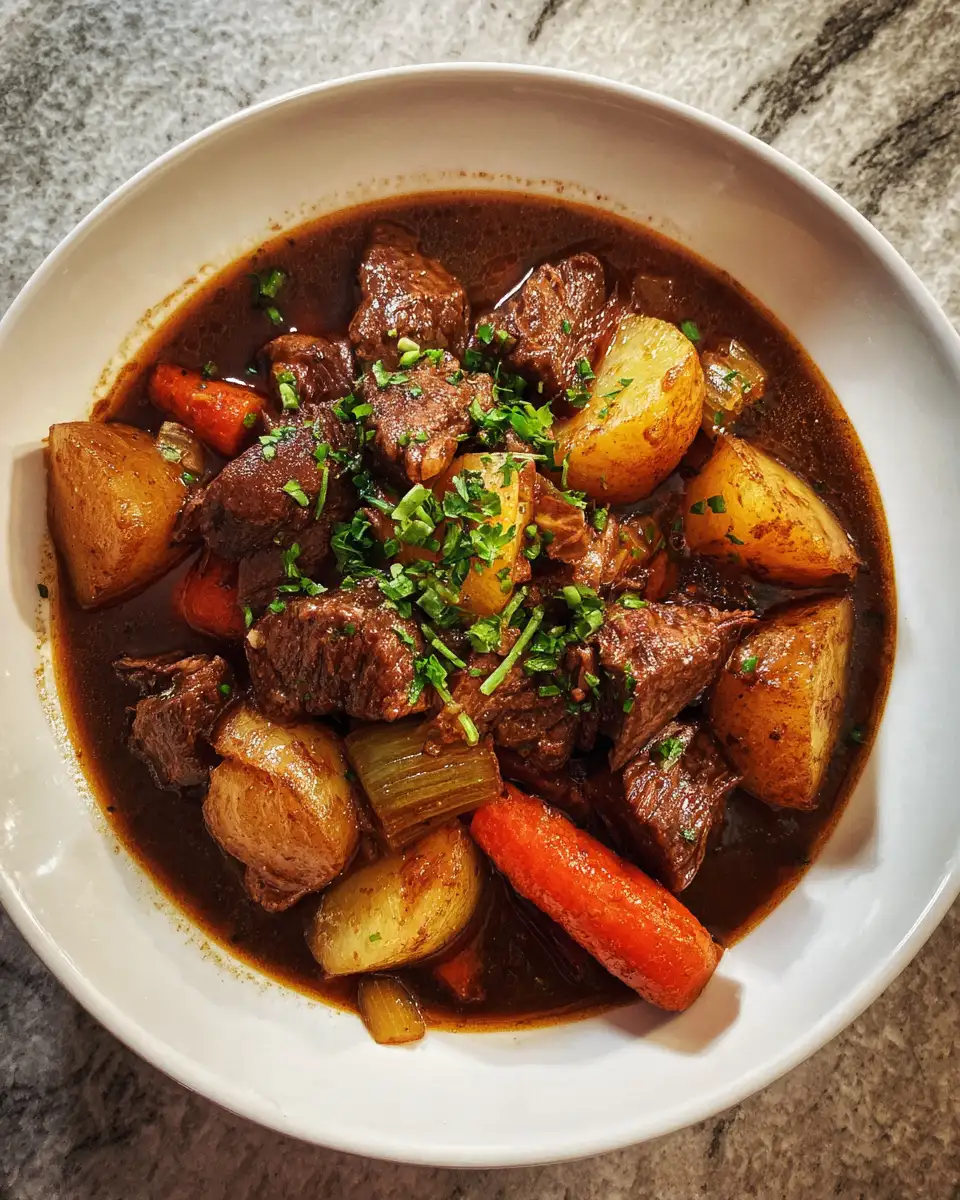 Cozy Up with Comfort: The Ultimate Crockpot Beef Stew Recipe 6 Final dish - Cozy Up with Comfort: The Ultimate Crockpot Beef Stew Recipe