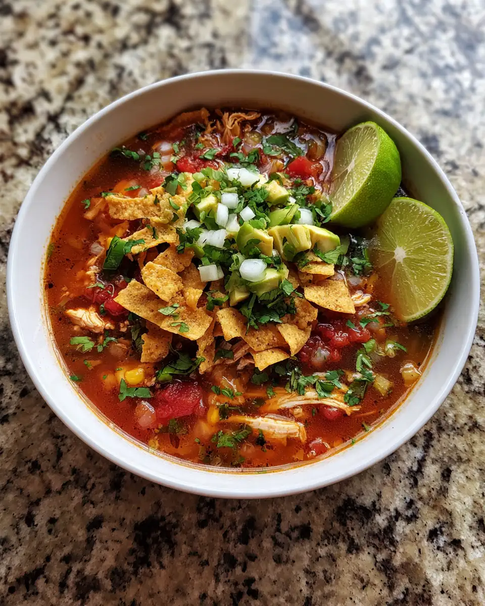 Final dish - Savor the Flavor: Ultimate Crockpot Chicken Tortilla Soup Adventure