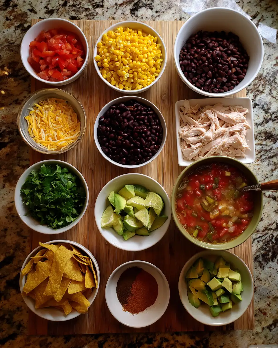 Ingredients for Savor the Flavor: Ultimate Crockpot Chicken Tortilla Soup Adventure