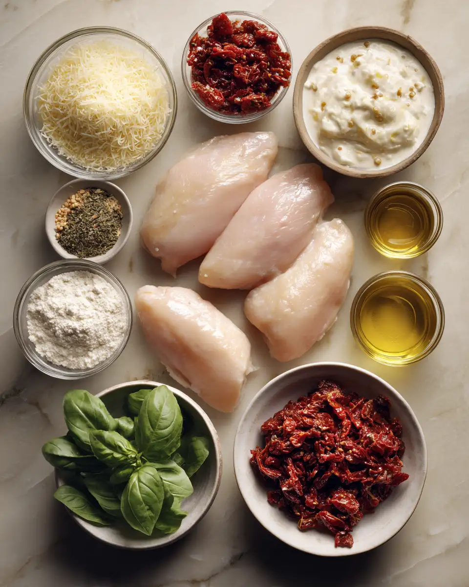 Ingredients for Fall in Love with Flavor: Crockpot Marry Me Chicken Recipe