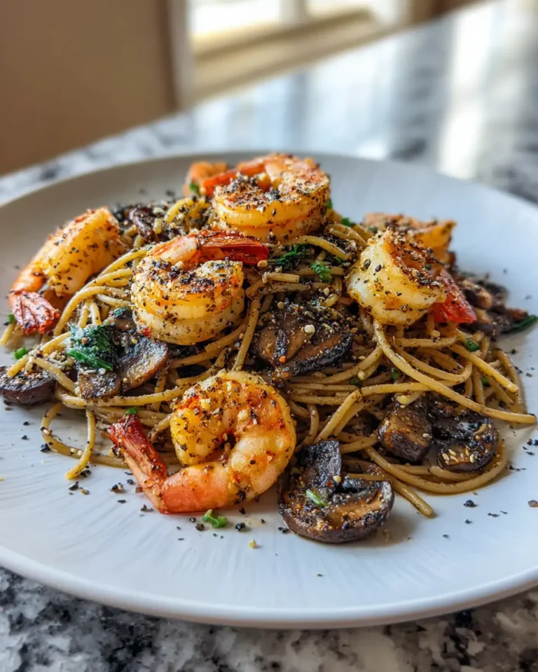 Savor the Flavor: Garlic Butter Shrimp Mushroom Pasta Delight - Featured Image