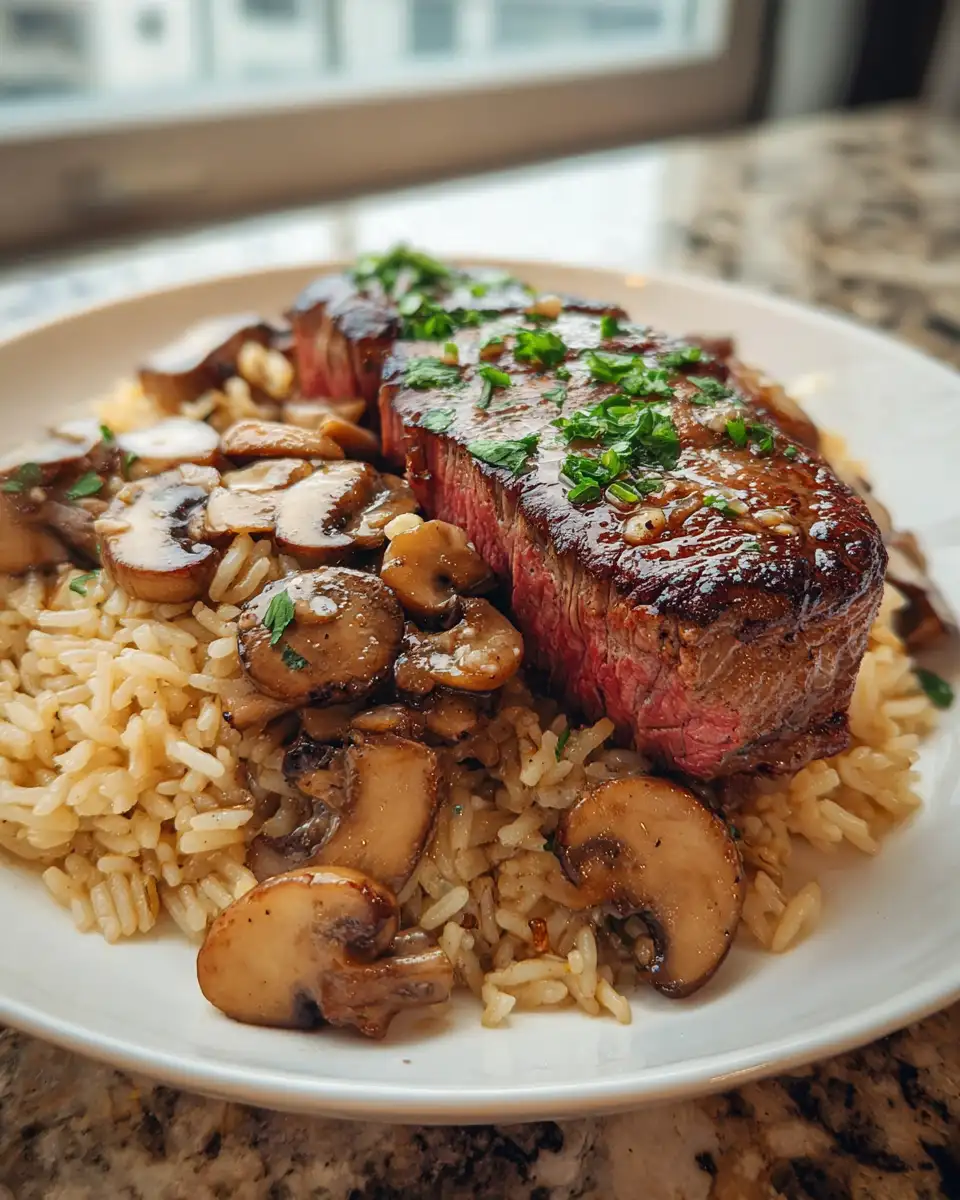Savor the Flavor: Garlic Butter Steak Mushroom Rice Sensation - Featured Image