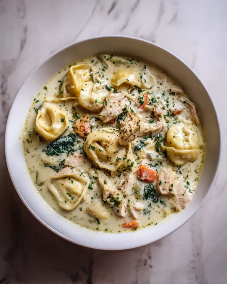 Cozy Up with Creamy Garlic Parmesan Chicken Tortellini Soup - Featured Image