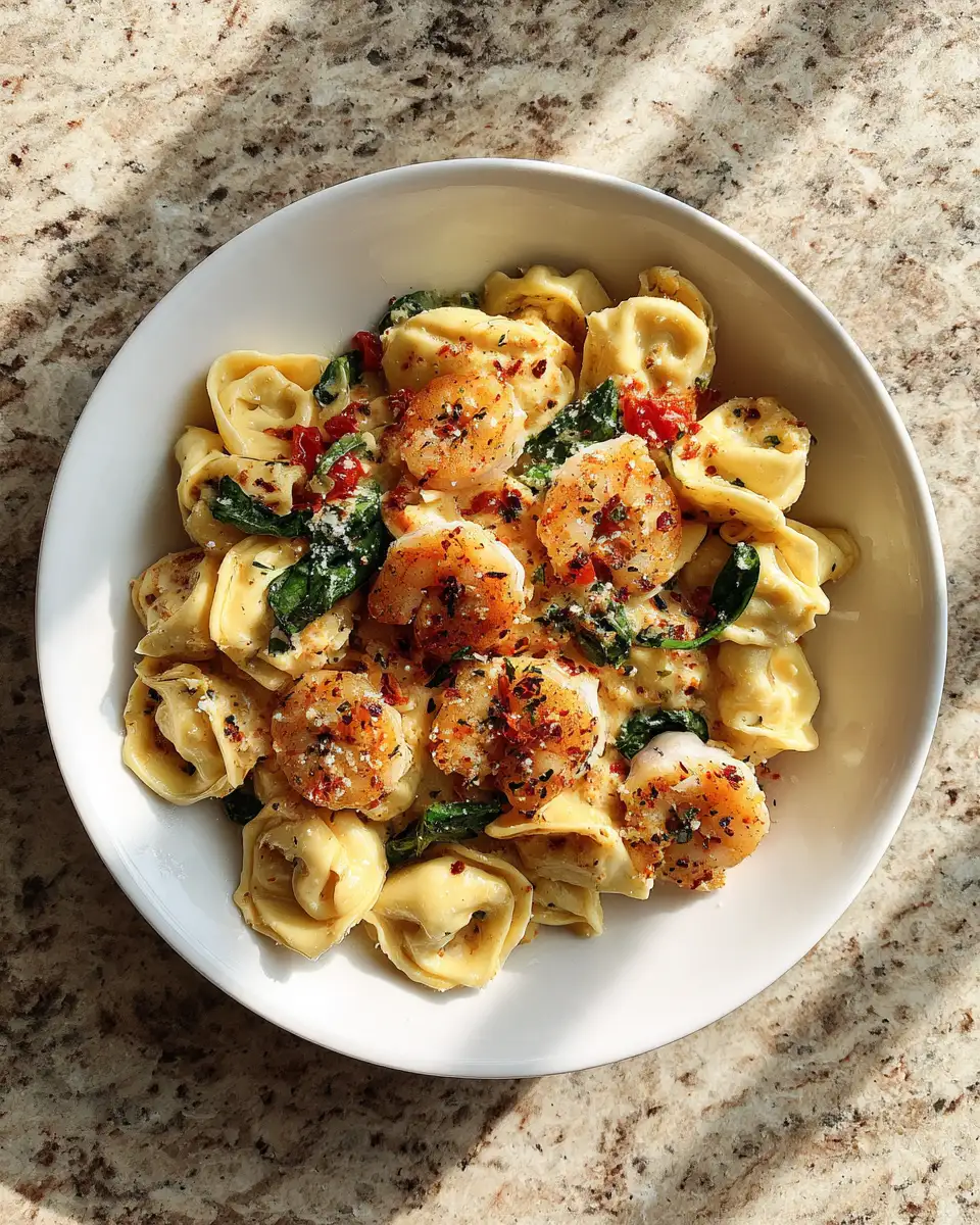 Baked Bliss: Garlic Parmesan Shrimp Tortellini Delight - Featured Image