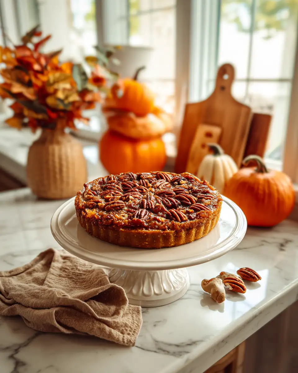 Indulge in Autumn Bliss with Gooey Pumpkin Pecan Sticky Cake - Featured Image