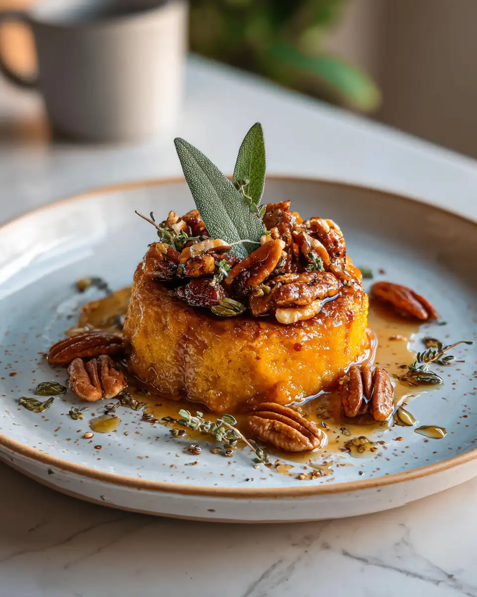 Final dish - Indulge in Autumn Bliss with Gooey Pumpkin Pecan Sticky Cake
